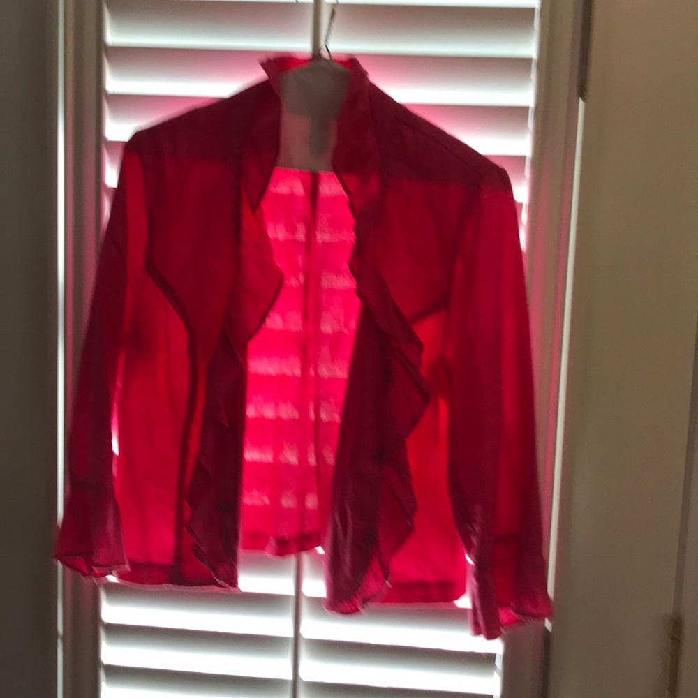 Beautiful pink linen jacket